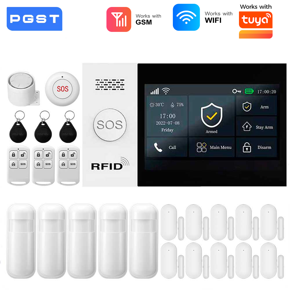 Smart Home Wiser - ระบบเตือนภัยอัจฉริยะ 2.4G WIFI GSM ทำงานร่วมกับ TUYA