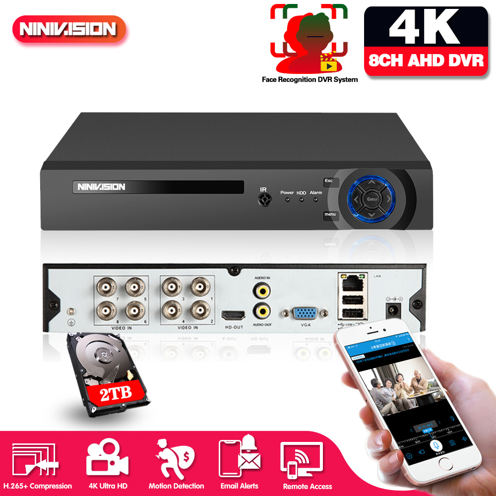 Smart Home Microsoft - เครื่องบันทึกวิดีโอ DVR ระบบรักษาความปลอดภัย 8 ช่องสัญญาณ ความละเอียด