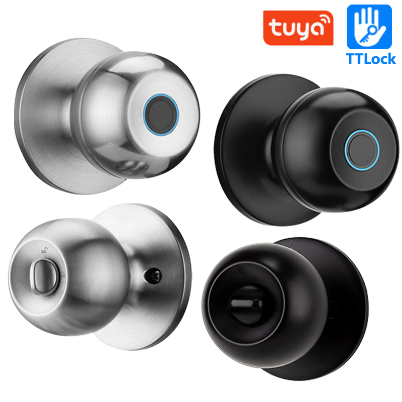 Smart Home Door Lock - ทูย่า ดอร์ล็อคสมาร์ทล็อคประตูด้วยลายนิ้วมือปลดล็อคบลูทูธดิจิตอลอิเล็กทรอนิกส์ประตูล็อคแอพรีโมทคอนโทรลสำหรับห้องนอนบ้าน