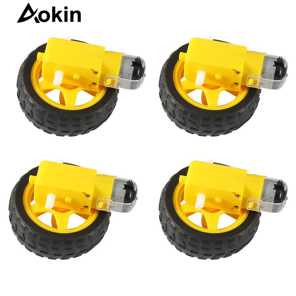 Smart Home Yellow - 4Pcs DC Motor Listrik + พลาสติก