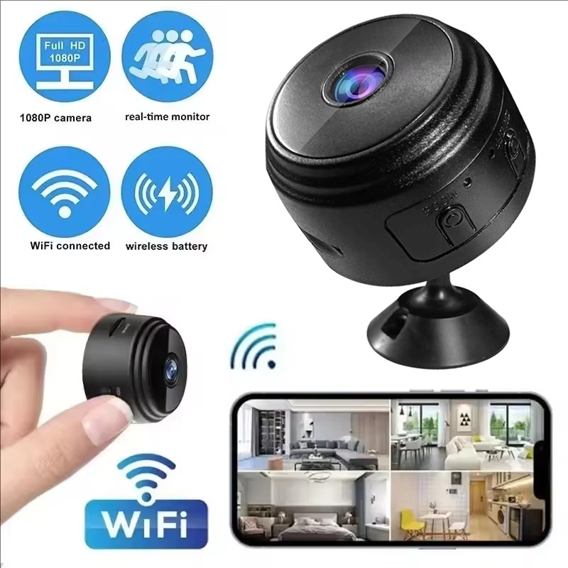 Smart Home Video - กล้องมินิ A9 1080P WiFi กล้องวงจรปิดอัจฉริยะพร้อมเซ็นเซอร์ กล้องวิดีโอเว็บสำหรับความปลอดภัยในบ้าน