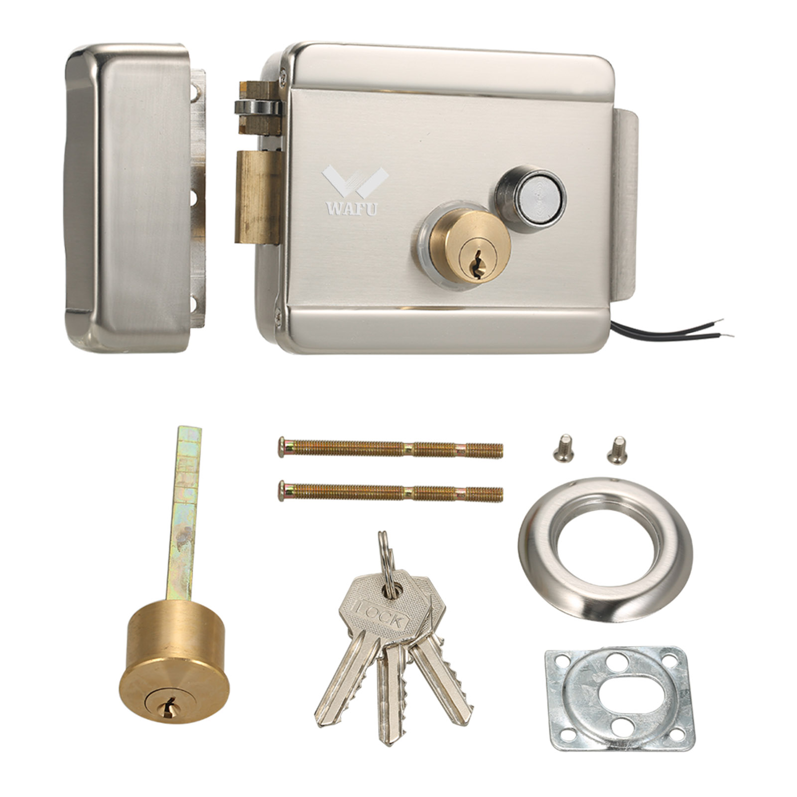 Smart Home Door Lock - WAFU สมาร์ทประตูไฟฟ้าประตูล็อค Secure Electric METALLIC ล็อคประตูล็อคอิเล็กทรอนิกส์ควบคุมประตูสําหรับ
