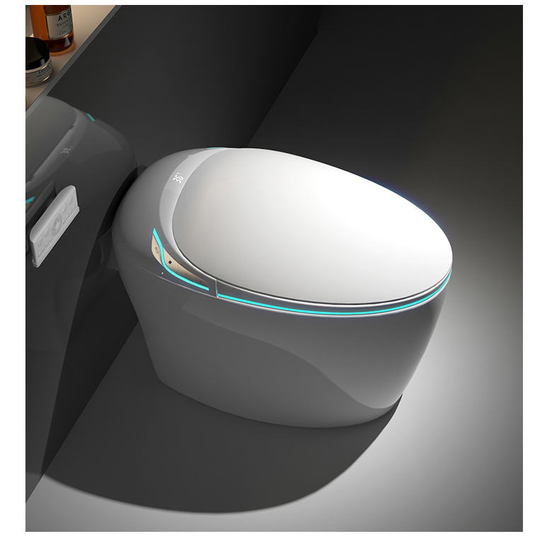 Smart Home Yellow - โถสุขภัณฑ์อัจฉริยะ, โถสุขภัณฑ์อัจฉริยะพร้อมก๊อกน้ำ Foheel สีเหลืองสำหรับบ้าน, หุ่นยนต์ทำความสะอาดอัตโนมัติแบบมือถือ, หุ่นยนต์ทำความสะอาดรถยนต์อัตโนมัติ