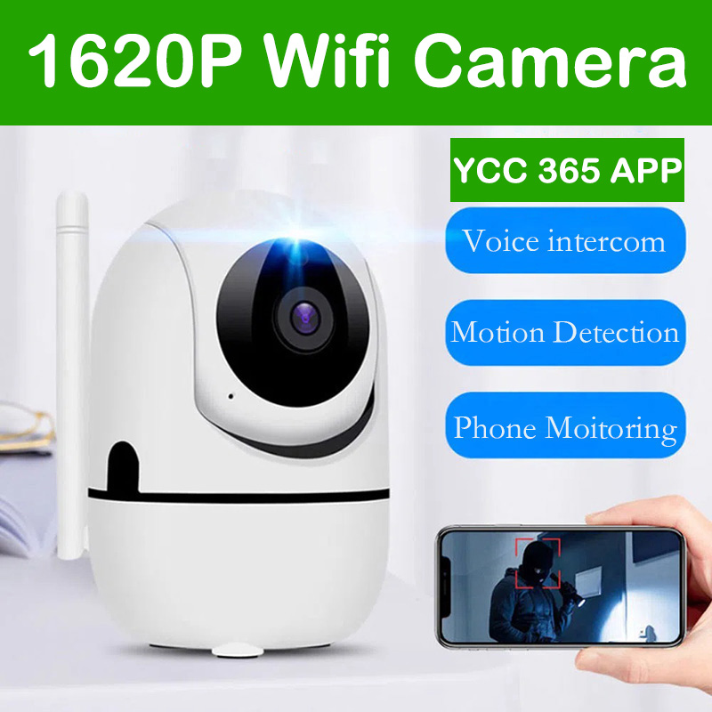 Smart Home Plus - กล้อง IP Wi-Fi ในอาคาร1620P YCC365บวกกับการเฝ้าระวังวิดีโอสมาร์ทโฮมไร้สายติดตามอัตโนมัติการมองเห็นได้ในเวลากลางคืนกล้องวงจรปิด CCTV
