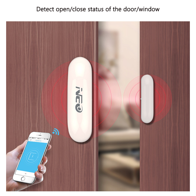 Wireless Door Sensor - เครื่องตรวจจับแม่เหล็กประตูไร้สายอัจฉริยะ ทูย่า ไวไฟ เซ็นเซอร์ประตูและหน้าต่าง ตรวจจับสถานะเปิด/ปิด ขนาดเล็กและกะทัดรัด