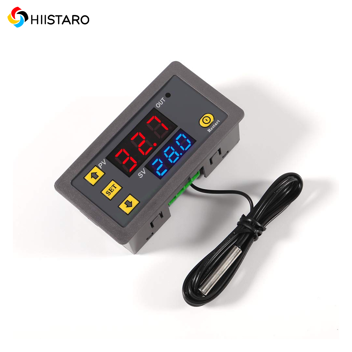 Temperature Sensor - W3230 ตัวควบคุมอุณหภูมิแบบดิจิทัล สวิตช์เทอร์โมสตัทไมโครคอมพิวเตอร์ ความแม่นยำสูง พร้อมหัววัดเซ็นเซอร์ NTC