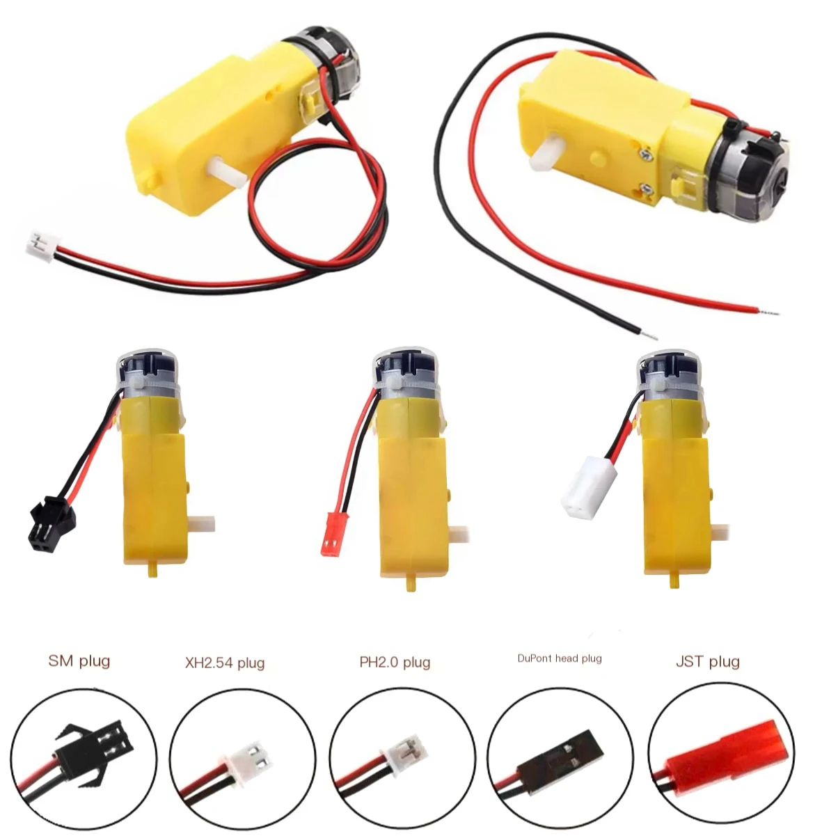 Smart Home Yellow - มอเตอร์ TT DC 3V-6V DIY สำหรับรถสมาร์ทคาร์