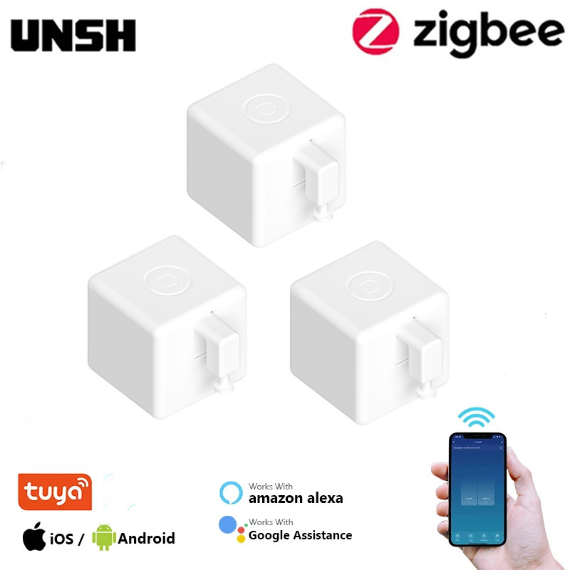 Smart Home Plus - Tuya Zigbee 1/3 ชิ้น หุ่นยนต์กดปุ่มอัจฉริยะแบบชาร์จไฟได้ รุ่น