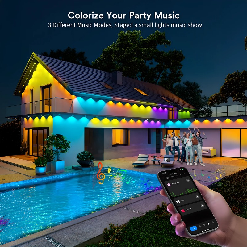 ไฟประดับหลังคา 150 ฟุต 90 หลอด - Smart Home Yellow บทวิจารณ์และราคา