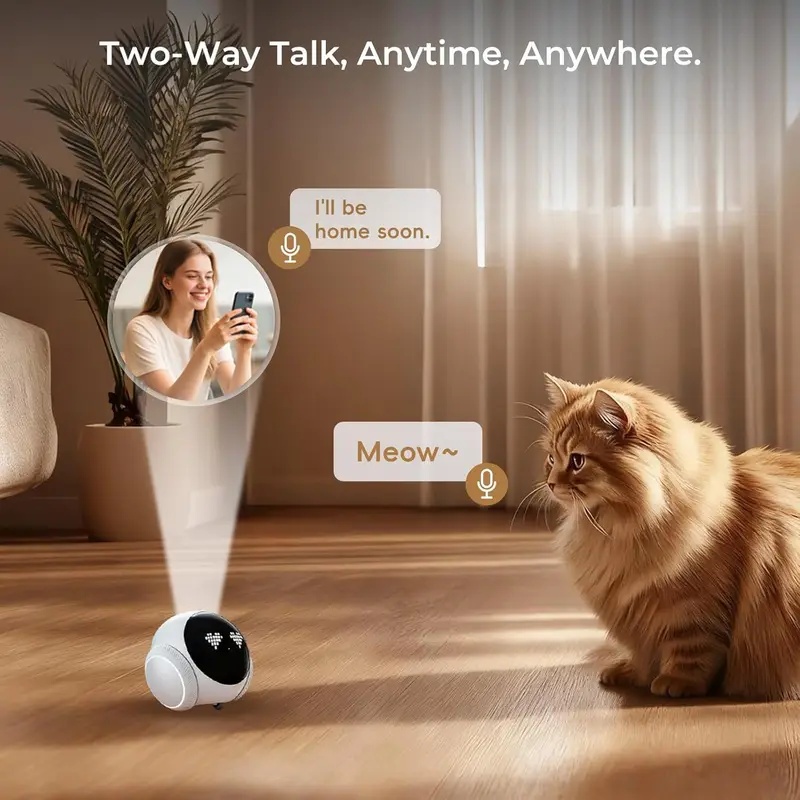 กล้องหุ่นยนต์สัตว์เลี้ยงในร่มแ - Smart Home Video บทวิจารณ์และราคา
