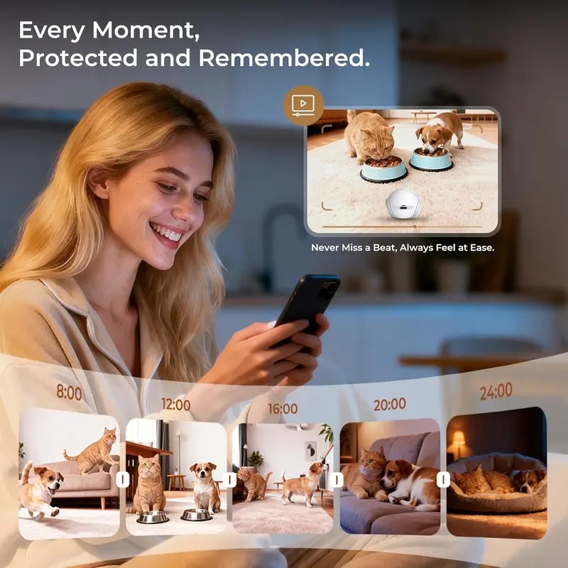 กล้องหุ่นยนต์สัตว์เลี้ยงในร่มแ - Smart Home Video บทวิจารณ์และราคา