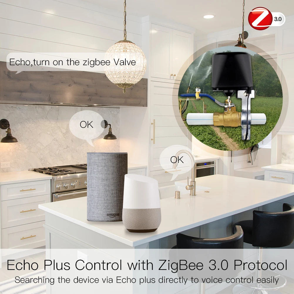 Moes ZigBee 3.0วาล์วน้ำอัจฉริย - Smart Home Plus บทวิจารณ์และราคา