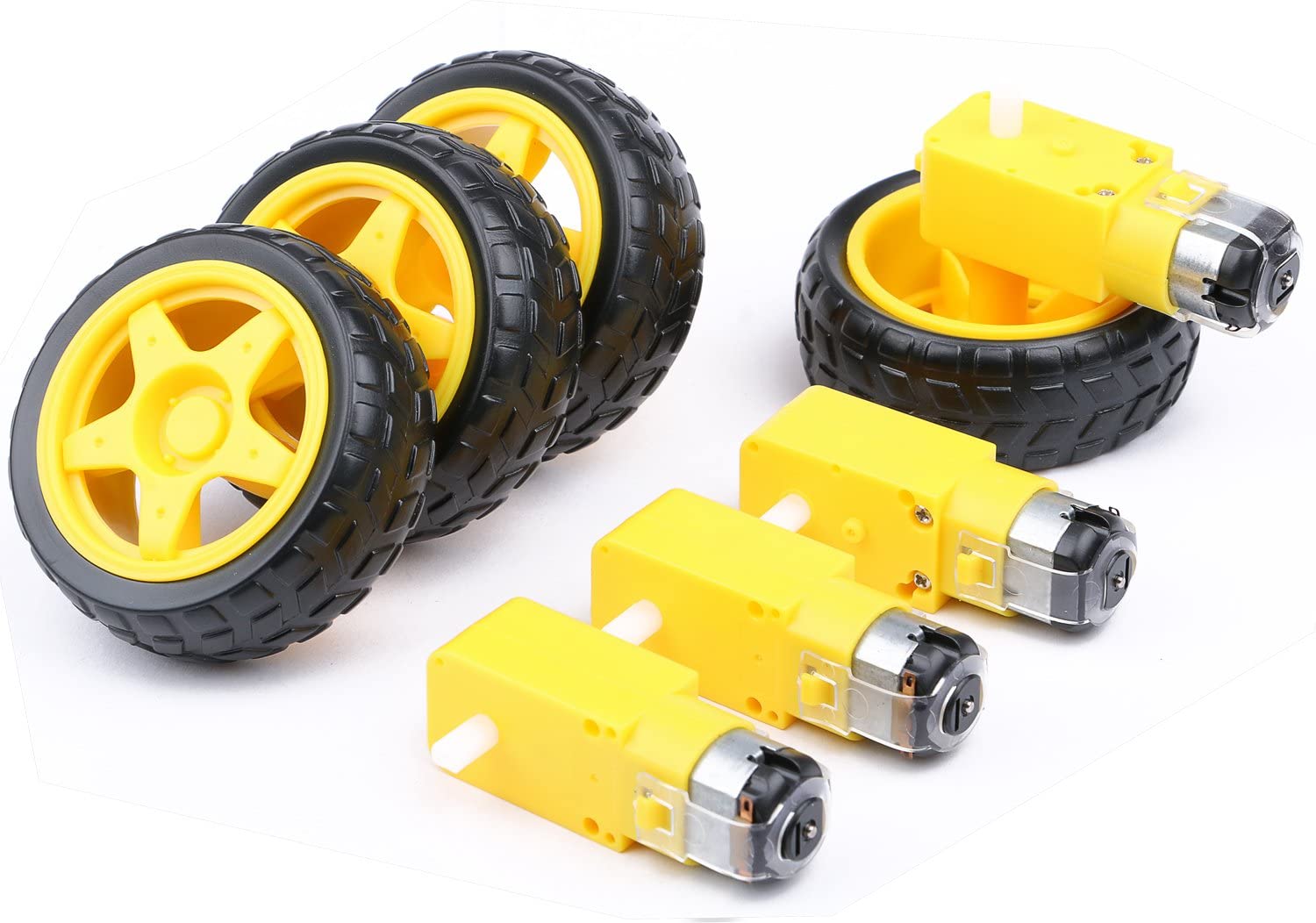 4Pcs DC Motor Listrik + พลาสติ - Smart Home Yellow บทวิจารณ์และราคา