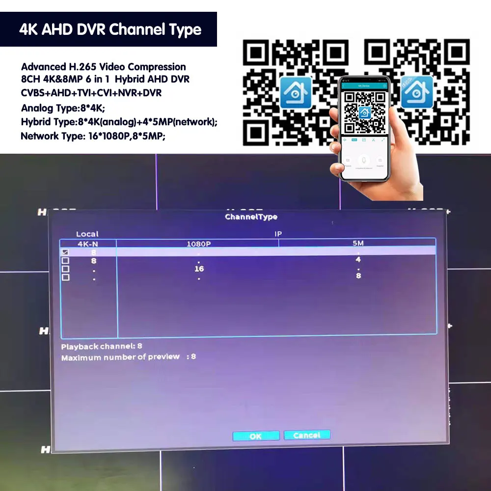 Xmeye 4K 8MP กล้องวงจรปิด DVR  - Smart Home Microsoft บทวิจารณ์และราคา