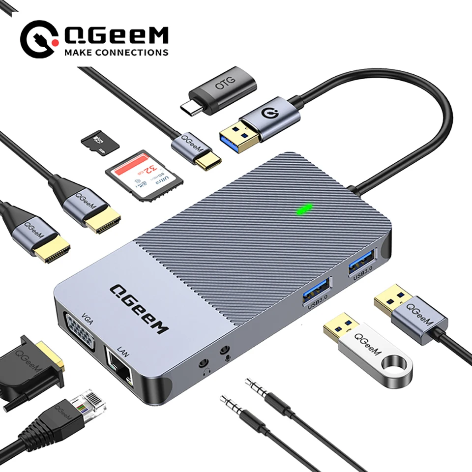 QGeeM USB 3.0 Docking Station, - Smart Home Hub 2 บทวิจารณ์และราคา
