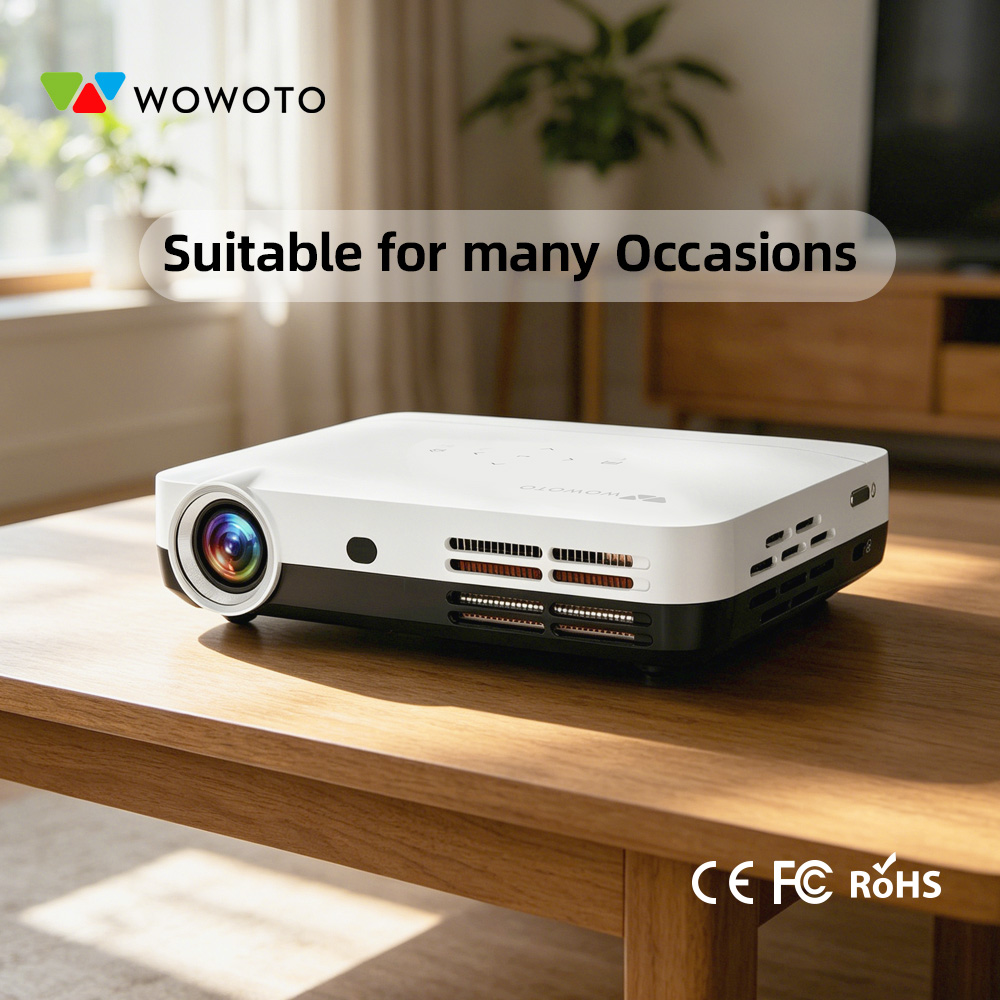 โปรเจคเตอร์โฮมเธียเตอร์พกพา WO - Smart Home Video บทวิจารณ์และราคา