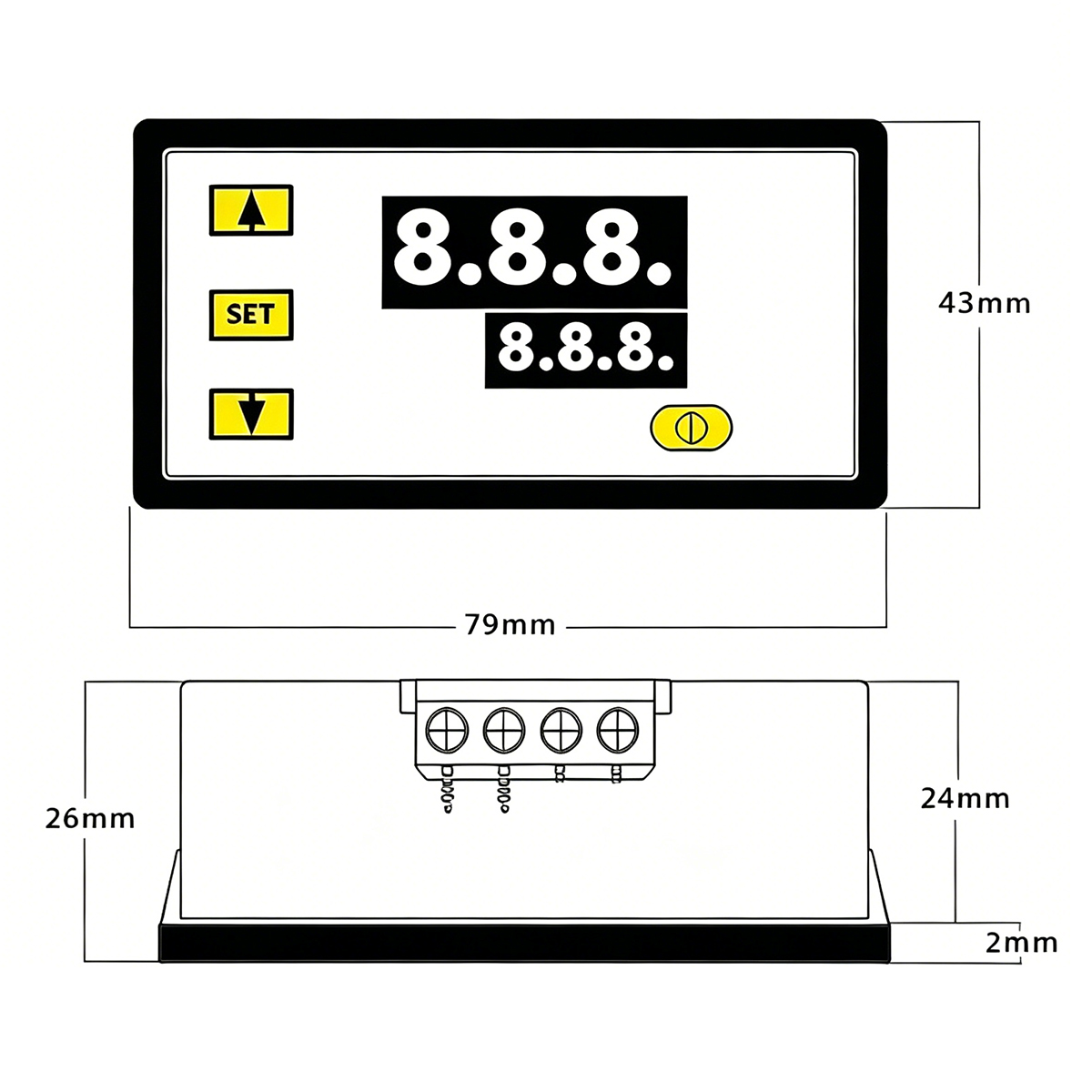 W3230 ตัวควบคุมอุณหภูมิแบบดิจิ - Temperature Sensor บทวิจารณ์และราคา
