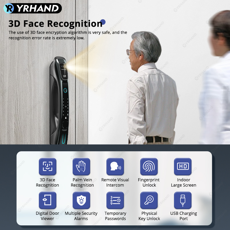 สมาร์ทล็อค ระบบจดจำใบหน้า 3 มิ - Smart Home Door Lock บทวิจารณ์และราคา